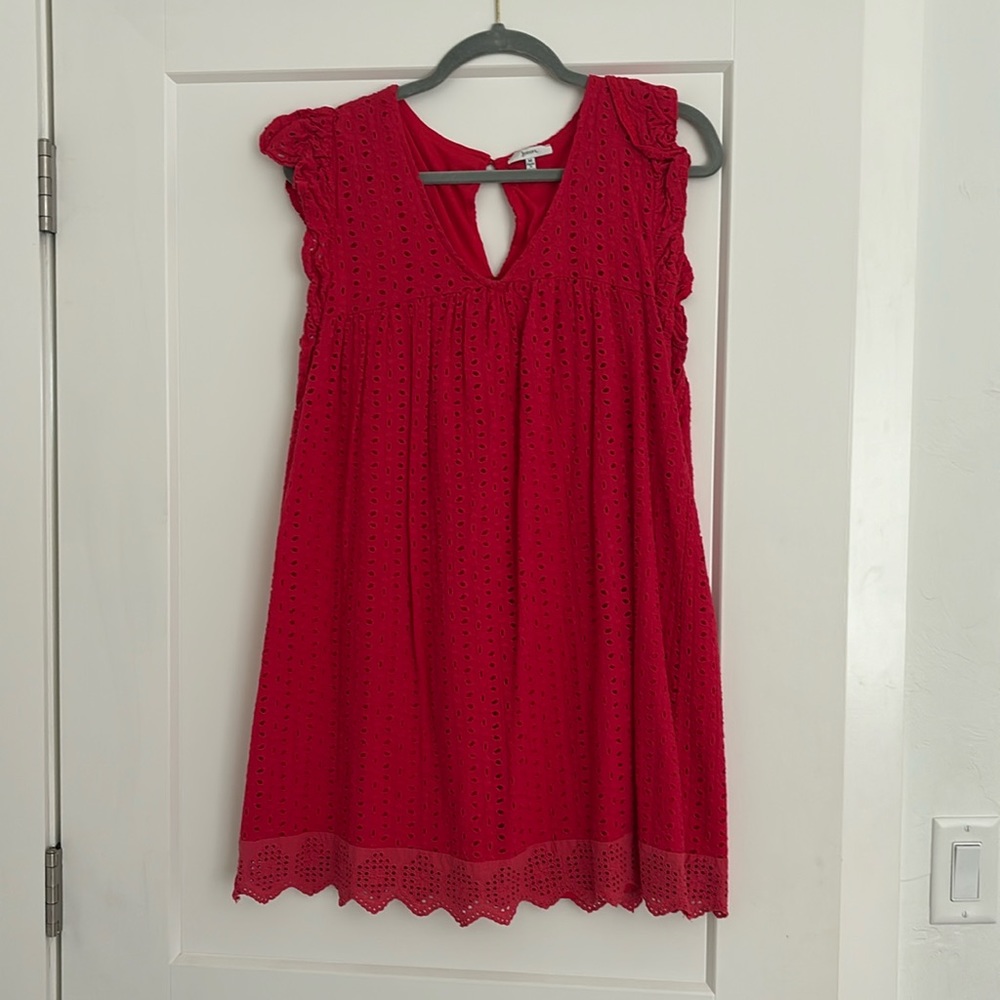 Red sun dress